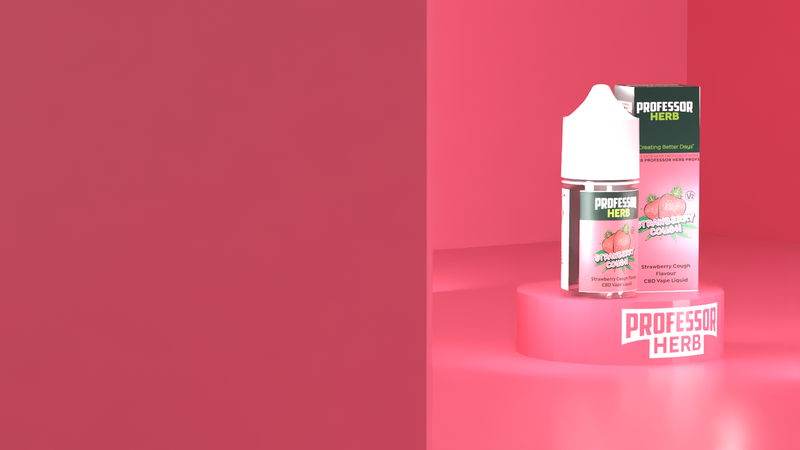 Professor Herb Strawberry Cough V2 1000MG CBD E-liquid 30ML (10 x 30ML)