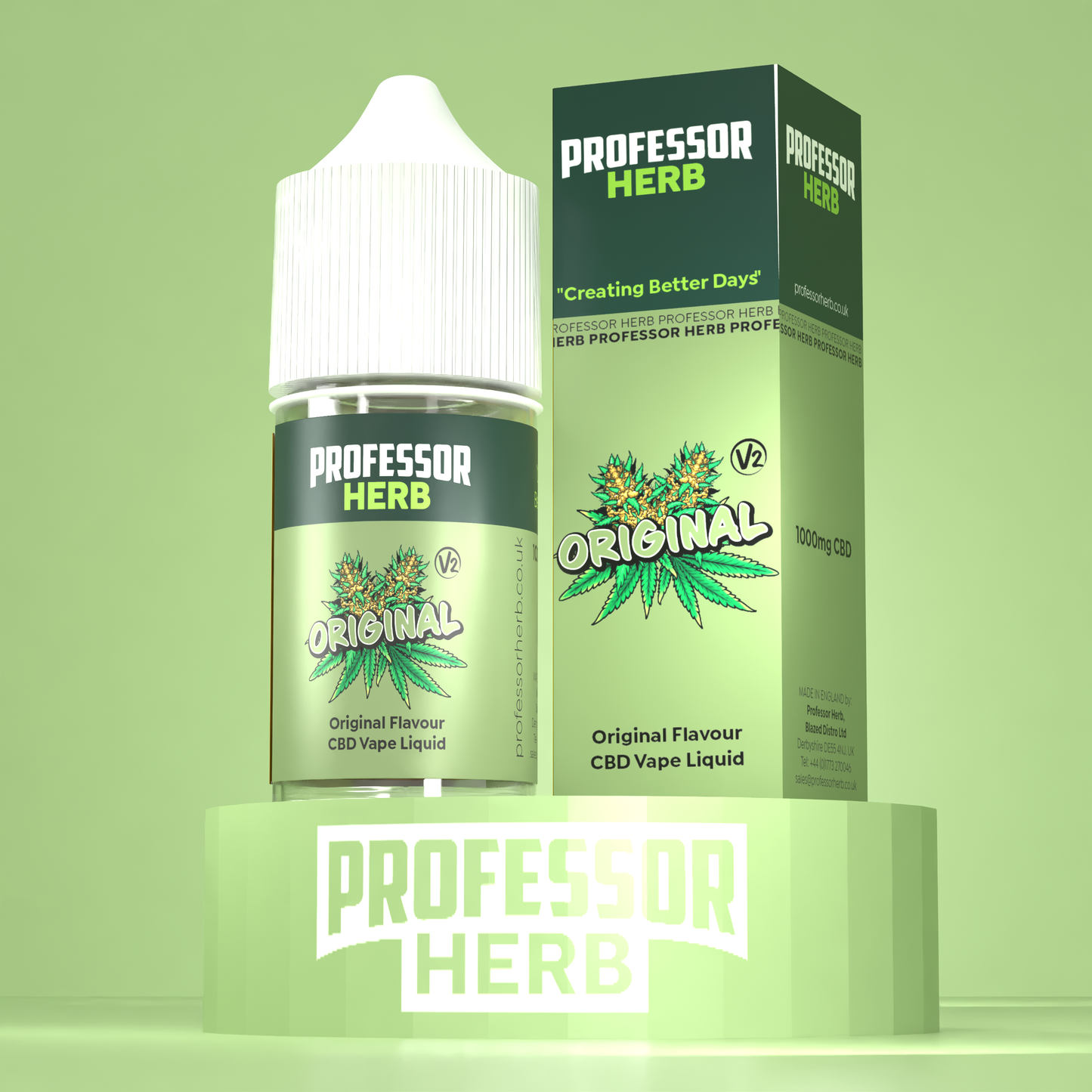 Professor Herb Original V2 1000MG CBD E-Liquid 30ML (10 x 30ML)