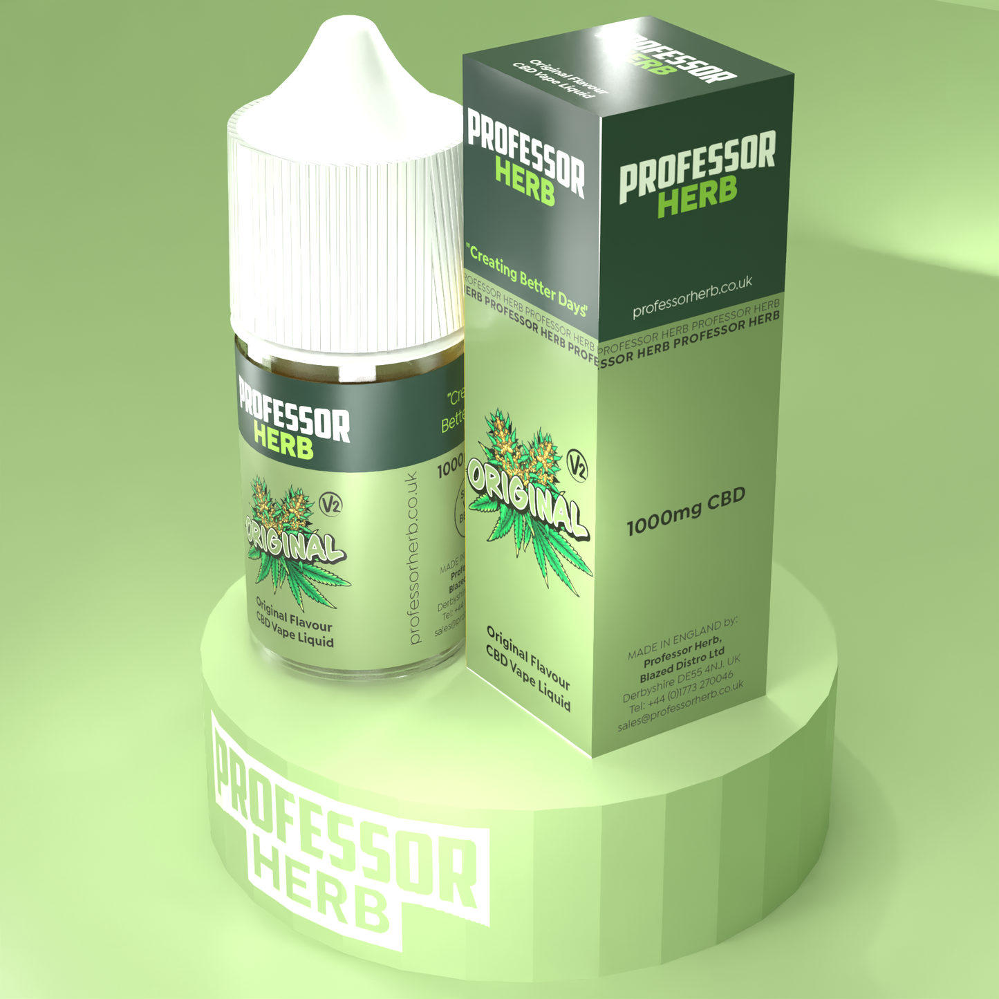 Professor Herb Original V2 1000MG CBD E-Liquid 30ML (10 x 30ML)
