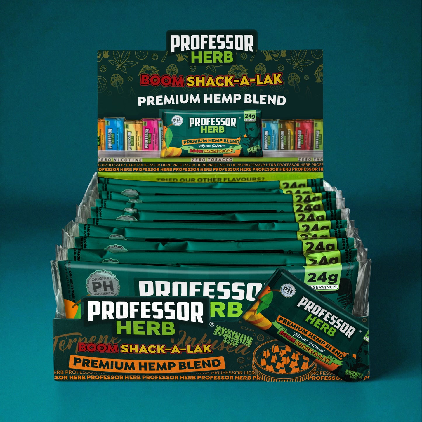 Professor Herb Premium Hemp Blend: Apache Haze - 24g (10 Pack)