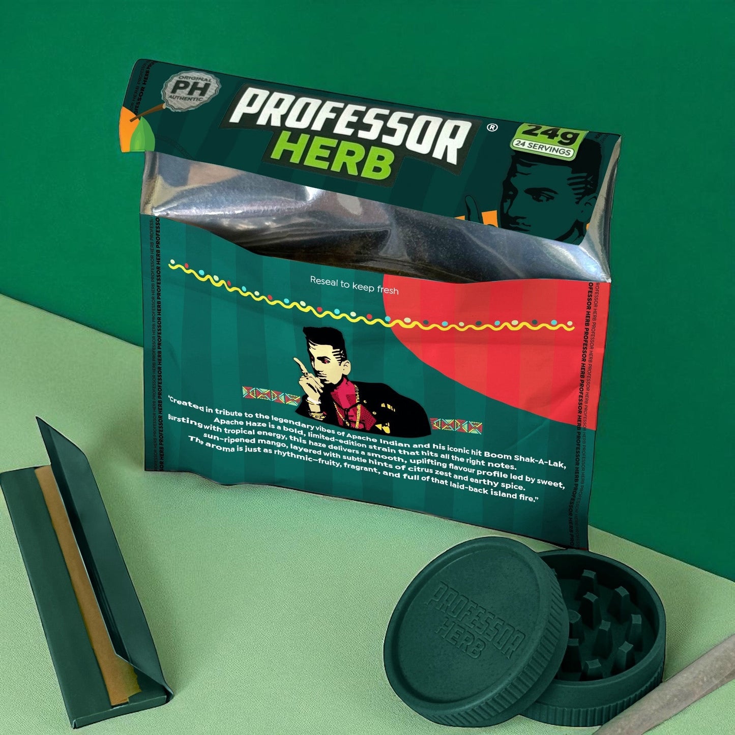 Professor Herb Premium Hemp Blend: Apache Haze - 24g (10 Pack)