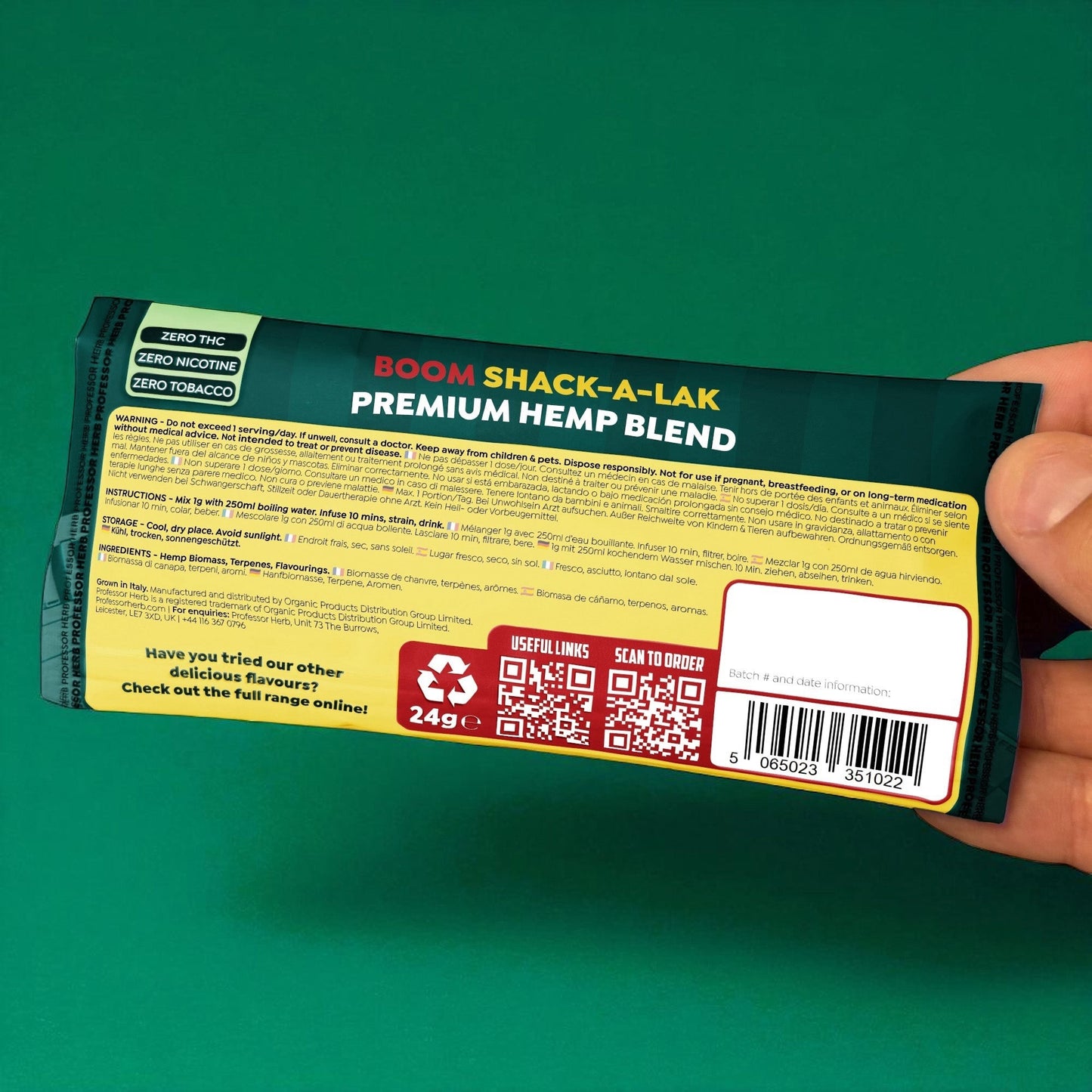 Professor Herb Premium Hemp Blend: Apache Haze - 24g (10 Pack)