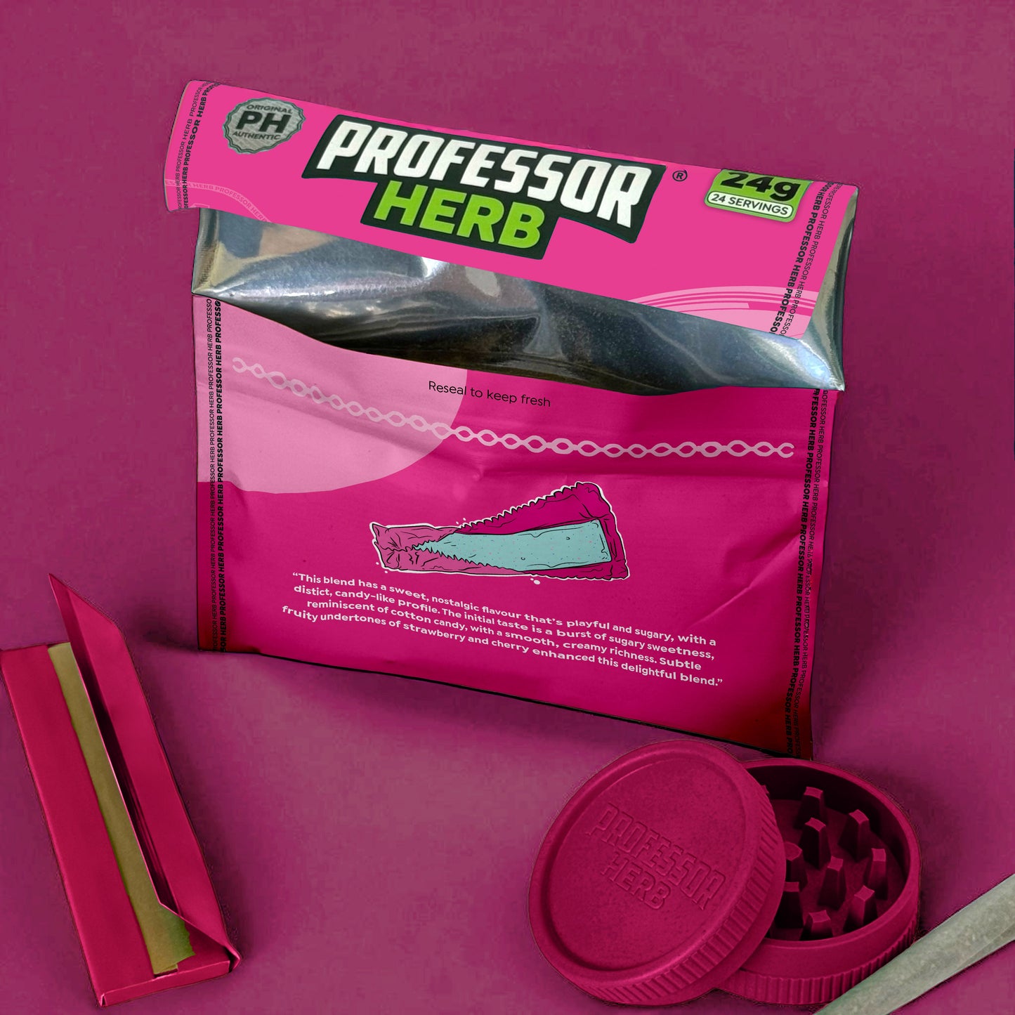 Professor Herb Premium Hemp Blend: Bubblegum - 24g (10 Pack)