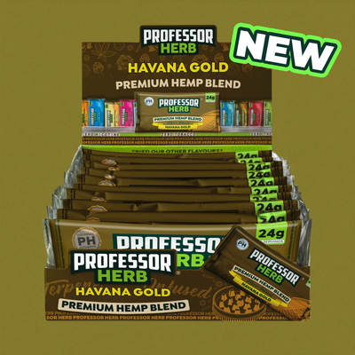 Professor Herb Premium Hemp Blend: Havana Gold - 24g (10 Pack)