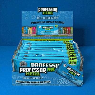 Professor Herb Premium Hemp Blend: Blueberry - 24g (10 Pack)