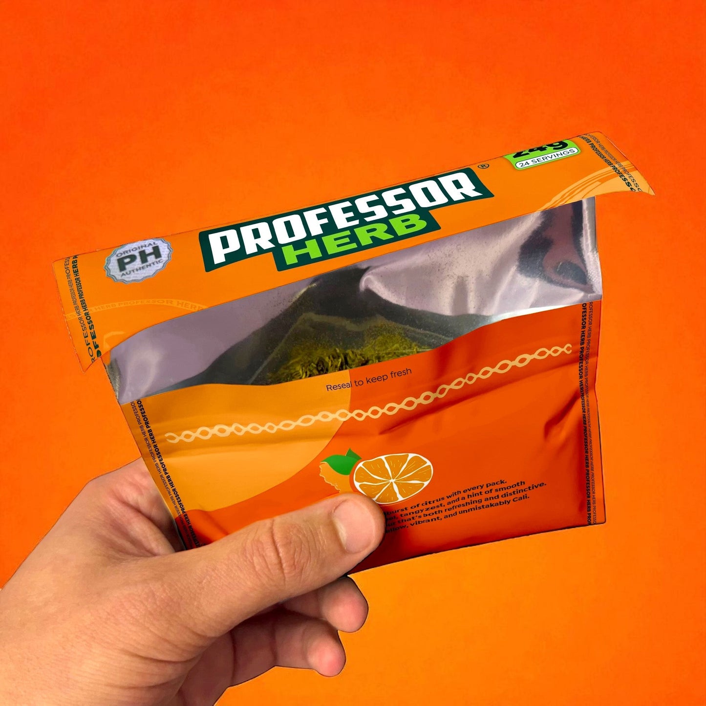 Professor Herb Premium Hemp Blend: Cali Orange - 24g (10 Pack)