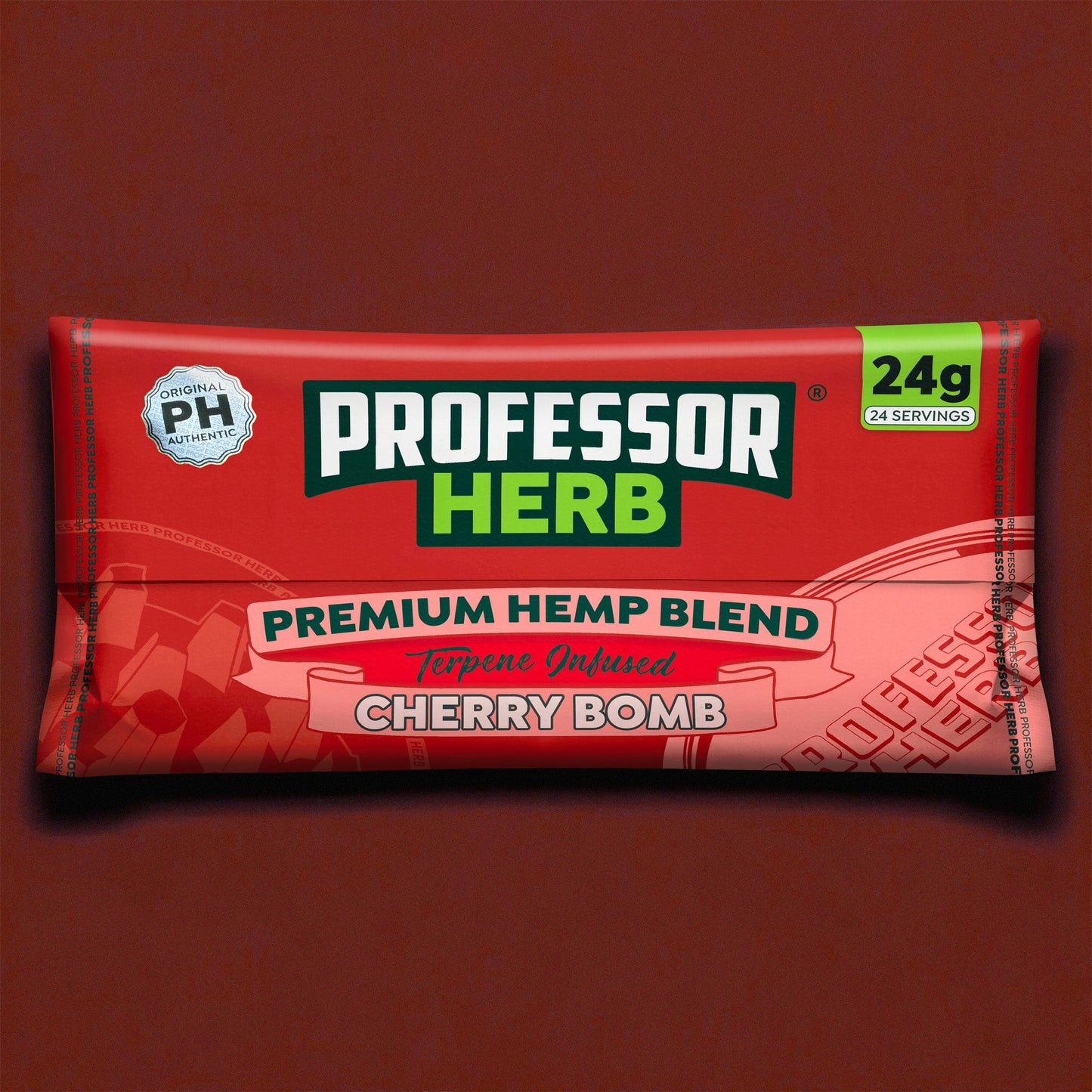 Professor Herb Premium Hemp Blend: Cherry Bomb - 24g (10 Pack)