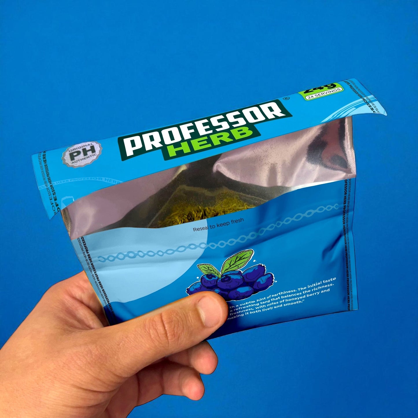 Professor Herb Premium Hemp Blend: Blueberry - 24g (10 Pack)