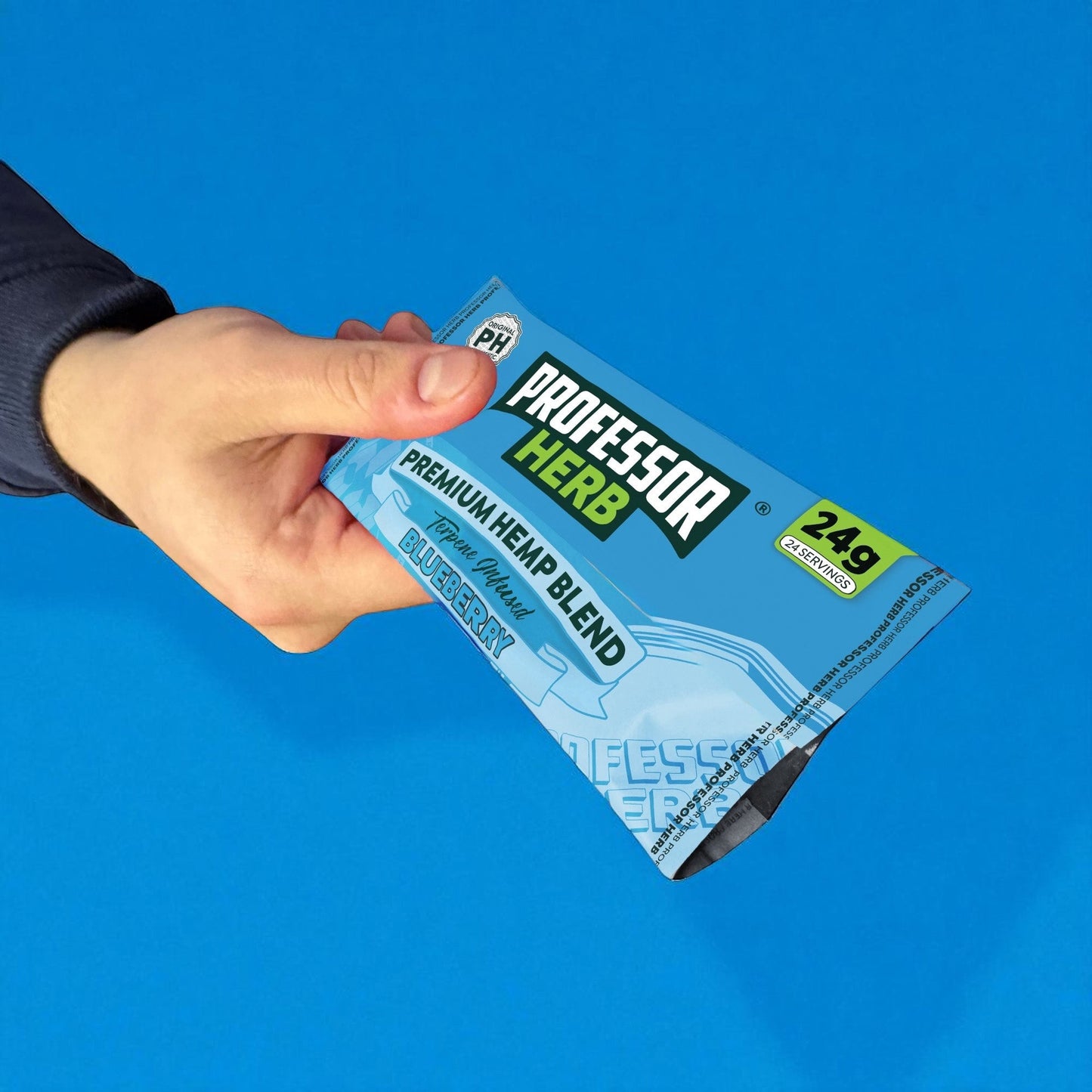 Professor Herb Premium Hemp Blend: Blueberry - 24g (10 Pack)