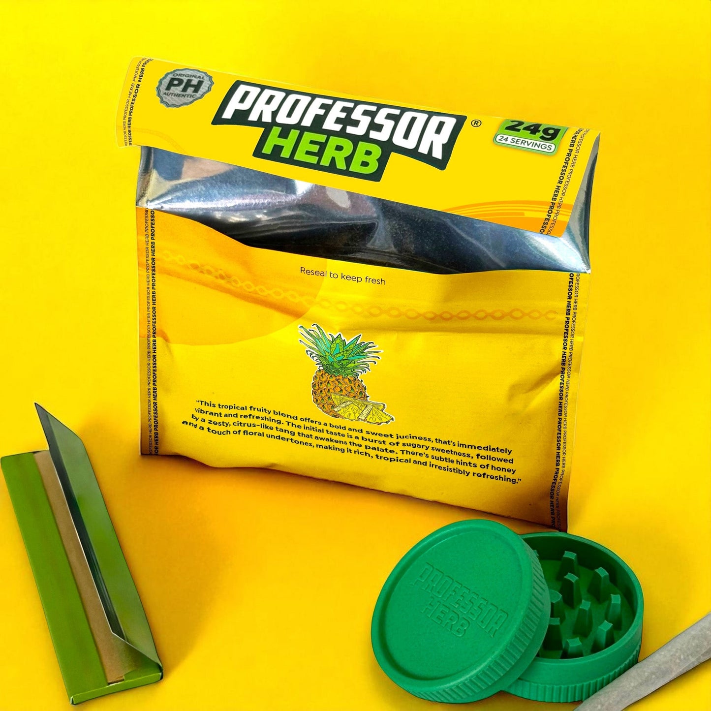 Professor Herb Premium Hemp Blend: Pineapple - 24g (10 Pack)