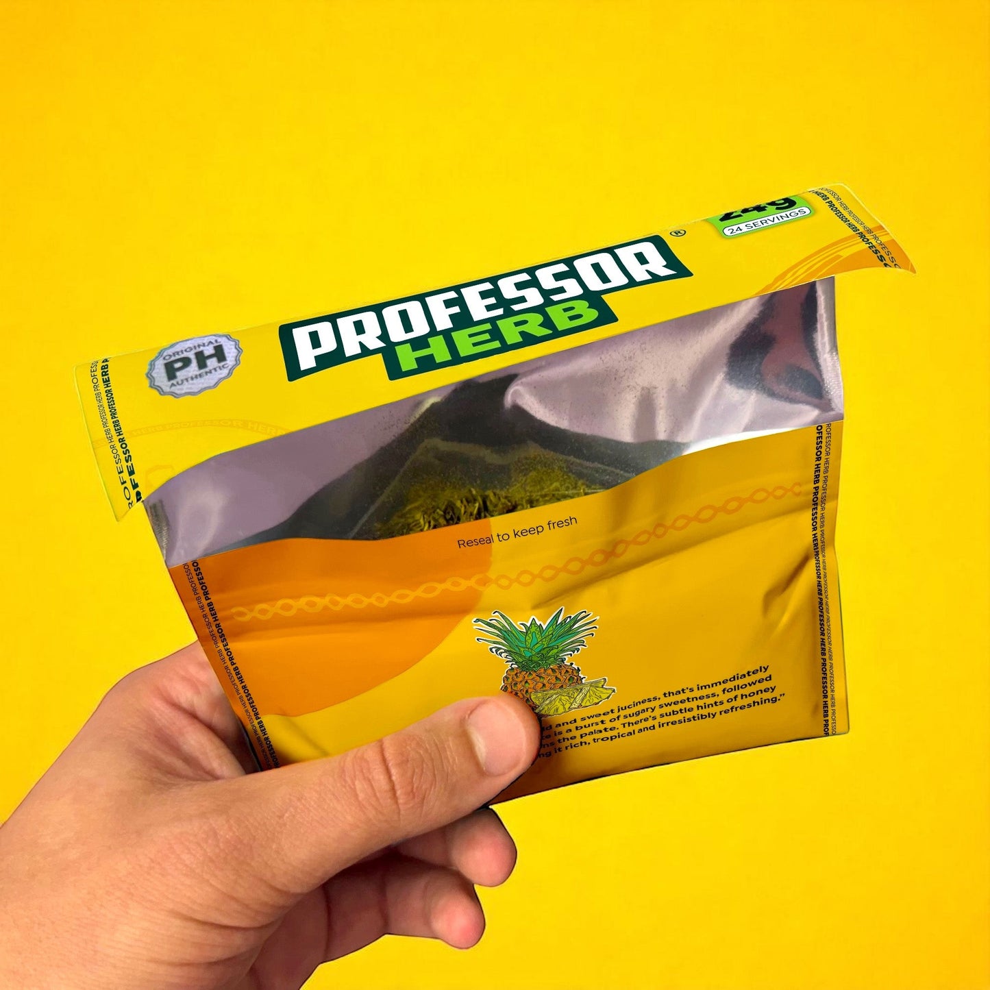 Professor Herb Premium Hemp Blend: Pineapple - 24g (10 Pack)