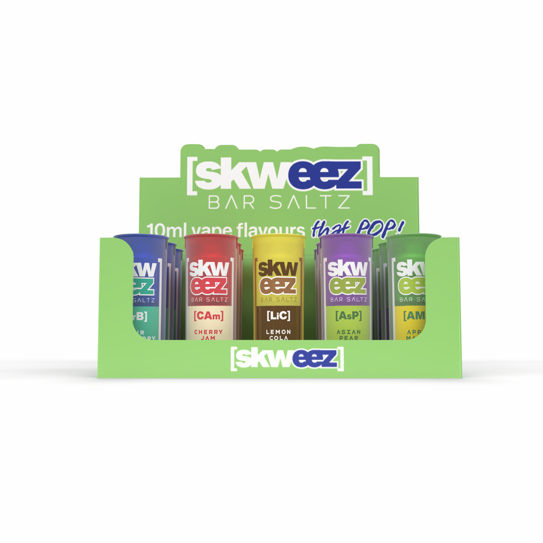 Skweez 5 Flavour Display Stands Green V1 Default Title