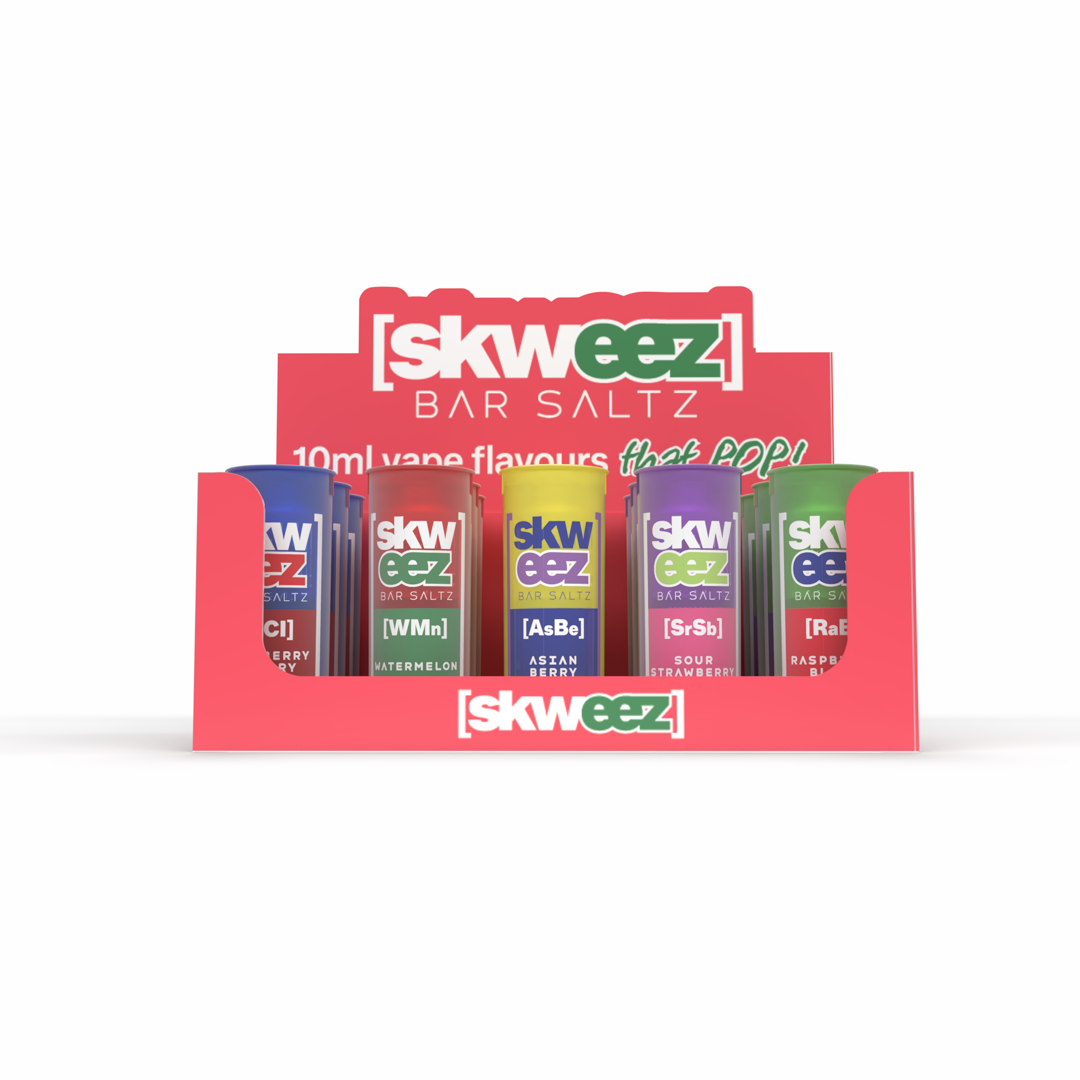Skweez 5 Flavour Display Stands Red Default Title