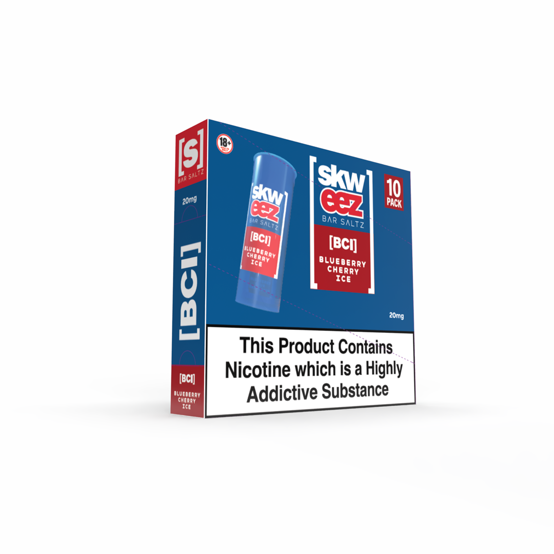 SKWEEZ Nic Salts: Blueberry Cherry Ice - 20mg (10 Pack)