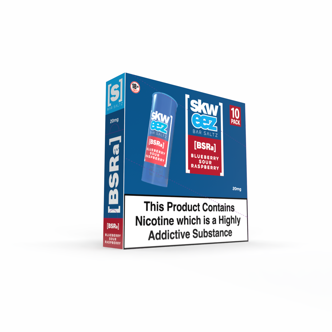 SKWEEZ Nic Salts: Blueberry Sour Raspberry - 20mg (10 Pack)