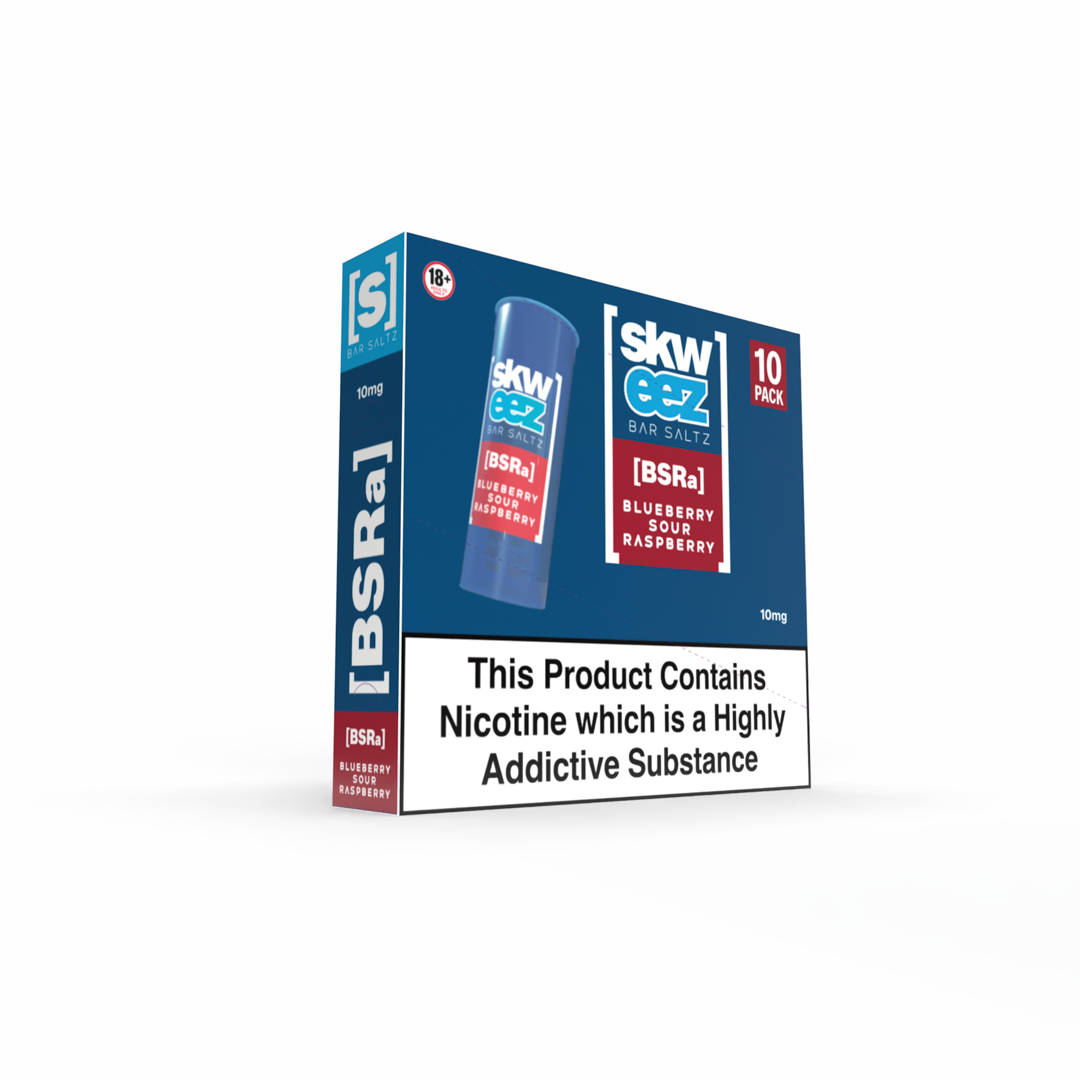 SKWEEZ Nic Salts: Blueberry Sour Raspberry - 10mg (10 Pack)