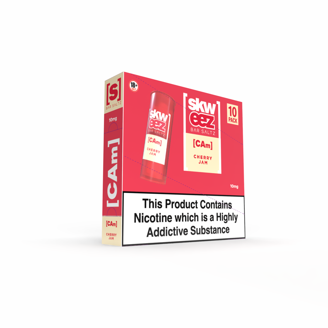 SKWEEZ Nic Salts: Cherry Jam - 20mg (10 Pack)