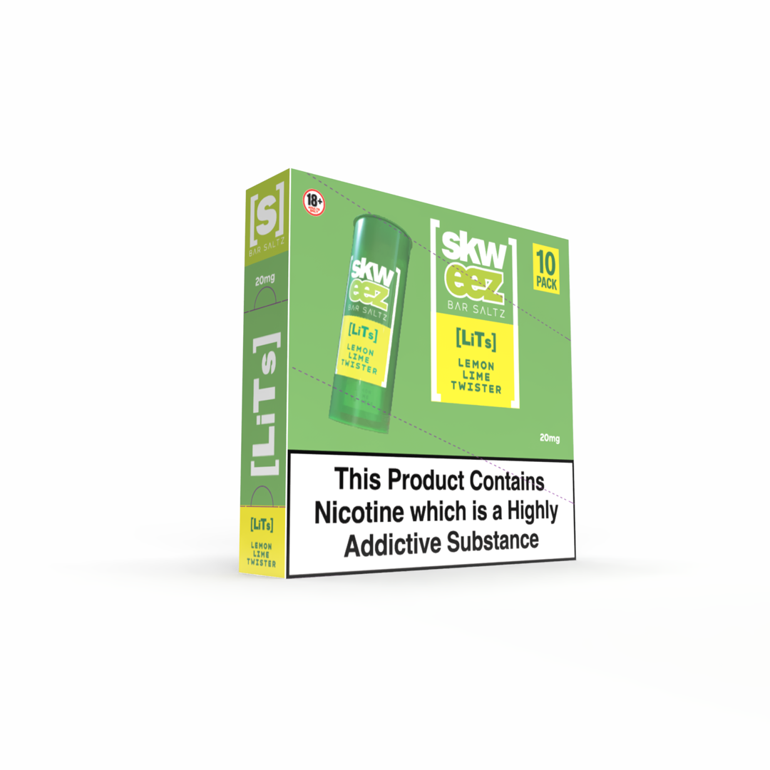 SKWEEZ Nic Salts: Lemon Lime Twister - 10mg (10 Pack)