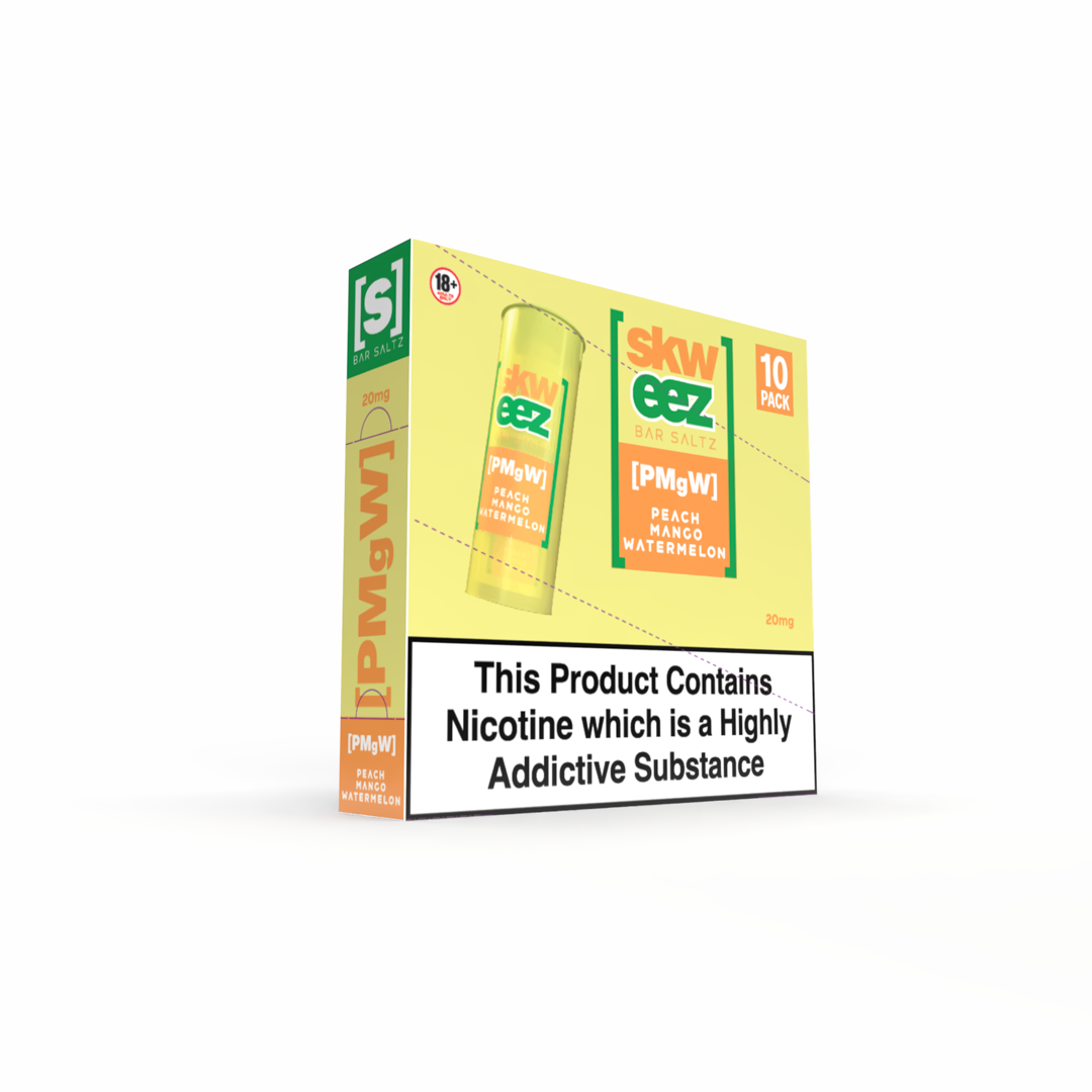SKWEEZ Nic Salts: Peach Mango Watermelon - 20mg (10 Pack)