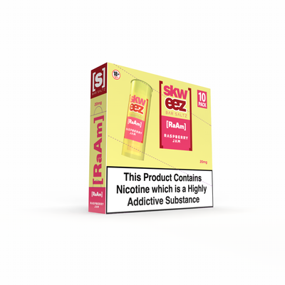 SKWEEZ Nic Salts: Raspberry Jam - 20mg (10 Pack)