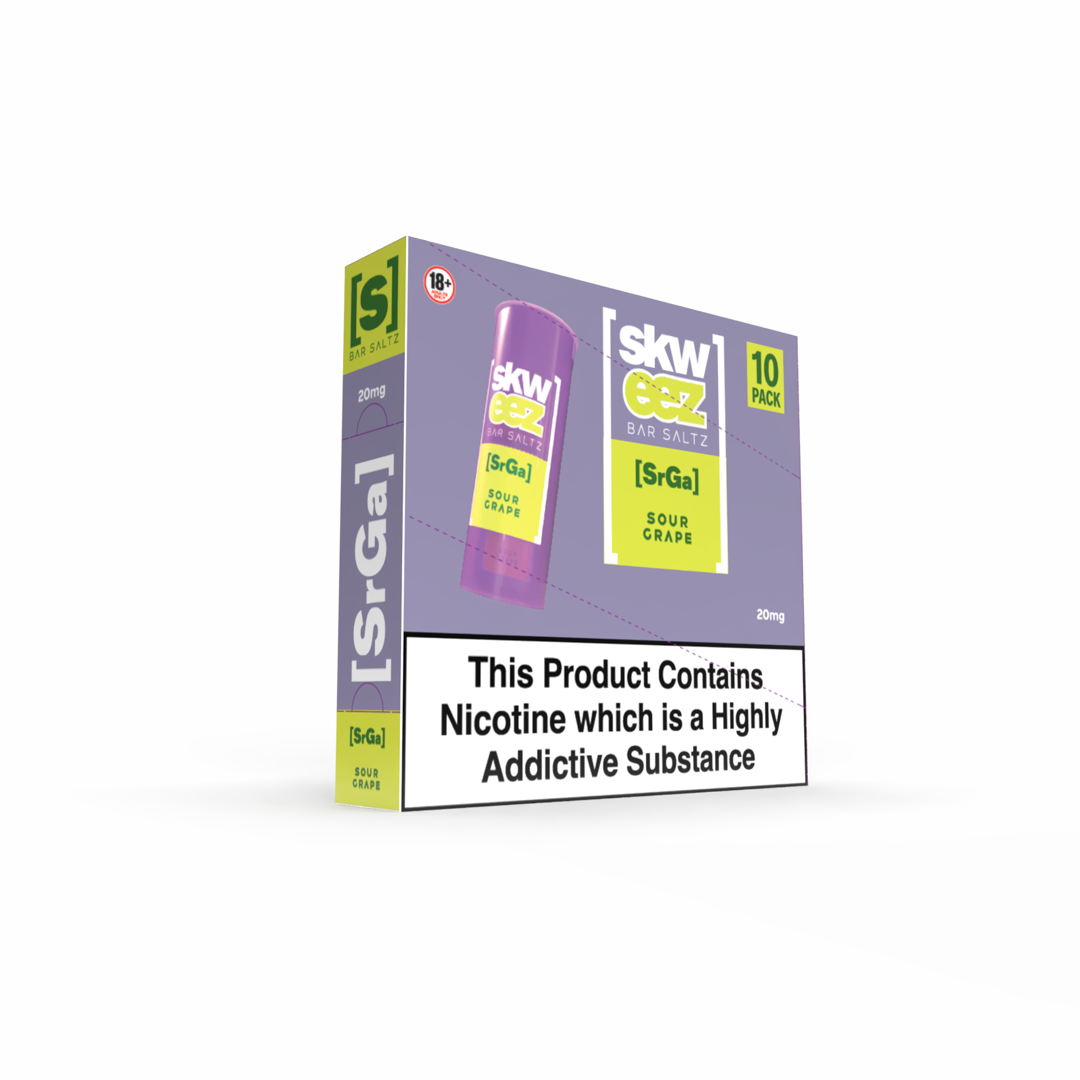 SKWEEZ Nic Salts: Sour Grape - 20mg (10 Pack)