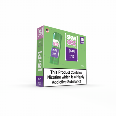 SKWEEZ Nic Salts: Sour Plum - 10mg (10 Pack)