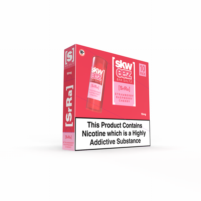SKWEEZ Nic Salts: Strawberry Raspberry Cherry - 10mg (10 Pack)