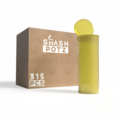 Smell-Proof DRAM Stash Pots: Yellow (315 Pack)