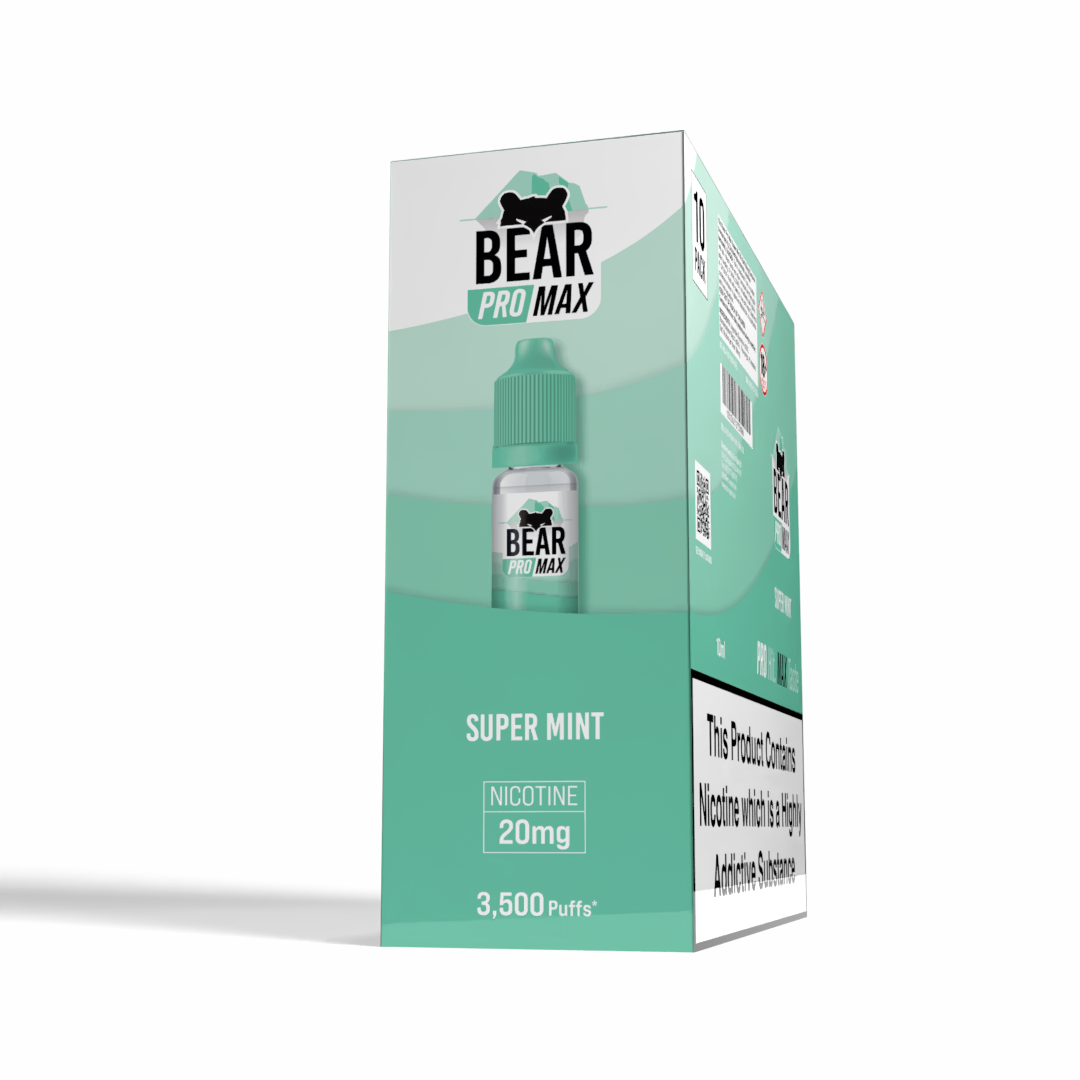BEAR Pro MAX Salts: Super Mint - 20mg (10 Pack)