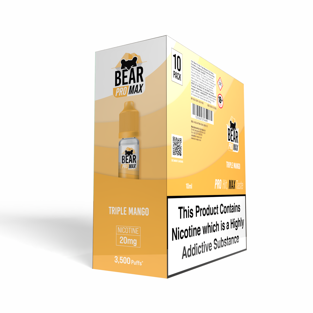 BEAR Pro MAX Salts: Triple Mango - 20mg (10 Pack)