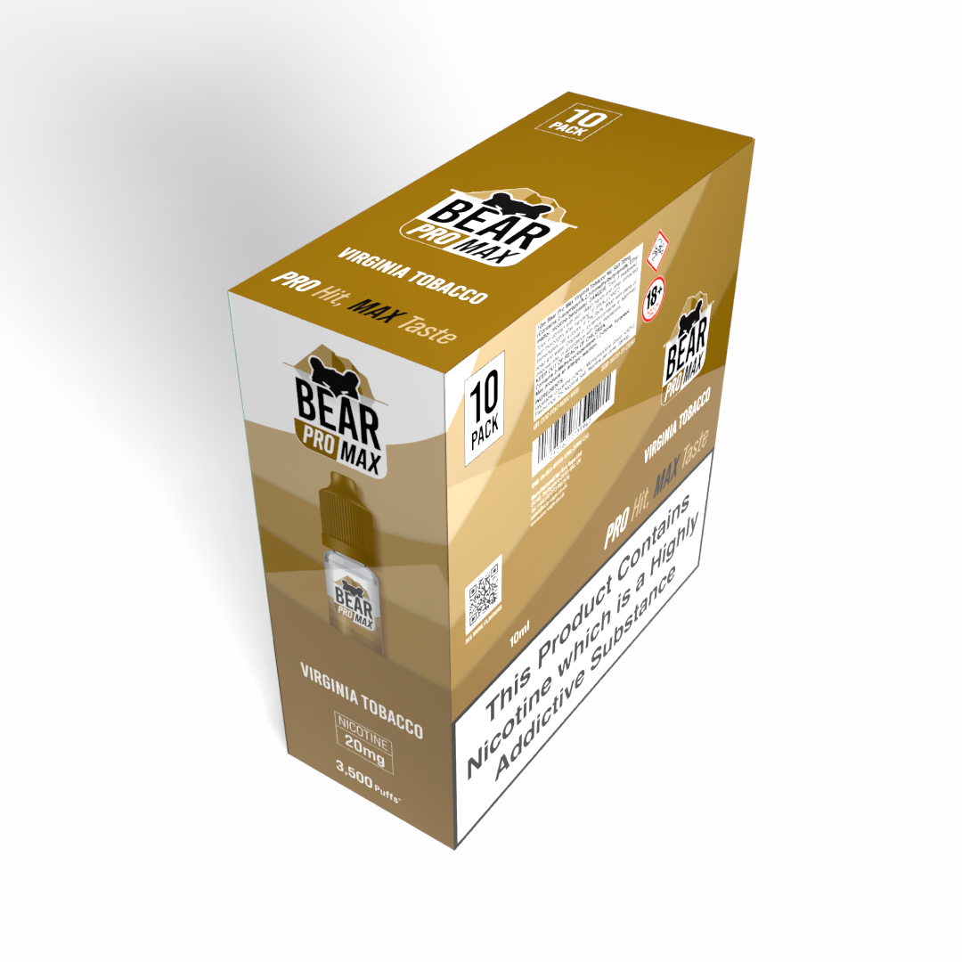 BEAR Pro MAX Salts: Virginia Tobacco - 10mg (10 Pack)